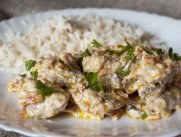 Вкусное блюдо из говядины с грибами