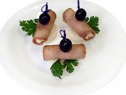 Канапе с языком