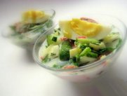Как приготовить вкусную окрошку с Айраном и шпинатом?