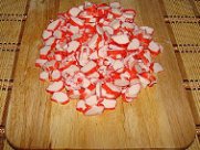Салат "Царский" с рыбой и рисом