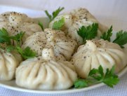 Настоящие хинкали с телятиной и зеленью