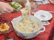 Готовим соус с грибами и ветчиной
