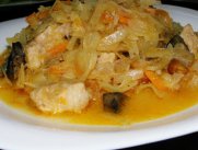 Солянка из капусты с рыбой