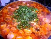Борщ с клецками