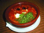 Борщ с оливками