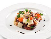 Постный морской салат с кальмарами - рецепт