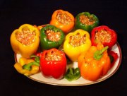 Перец, фаршированный овощами