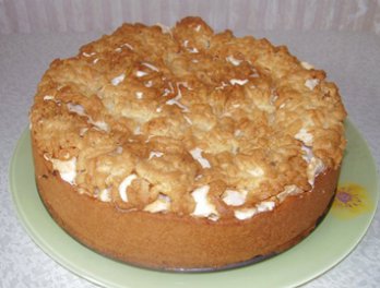 Пирог-безе с корицей