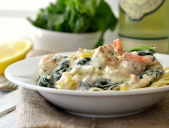 Сливочный соус с креветками и грибами - рецепт