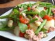 Рыбный салат с картофелем и рисом